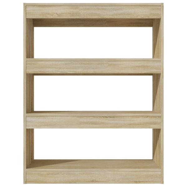 Sonoma Eiche Bücherregal Raumteiler 80x103 cm