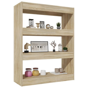 Sonoma Eiche Bücherregal Raumteiler 80x103 cm