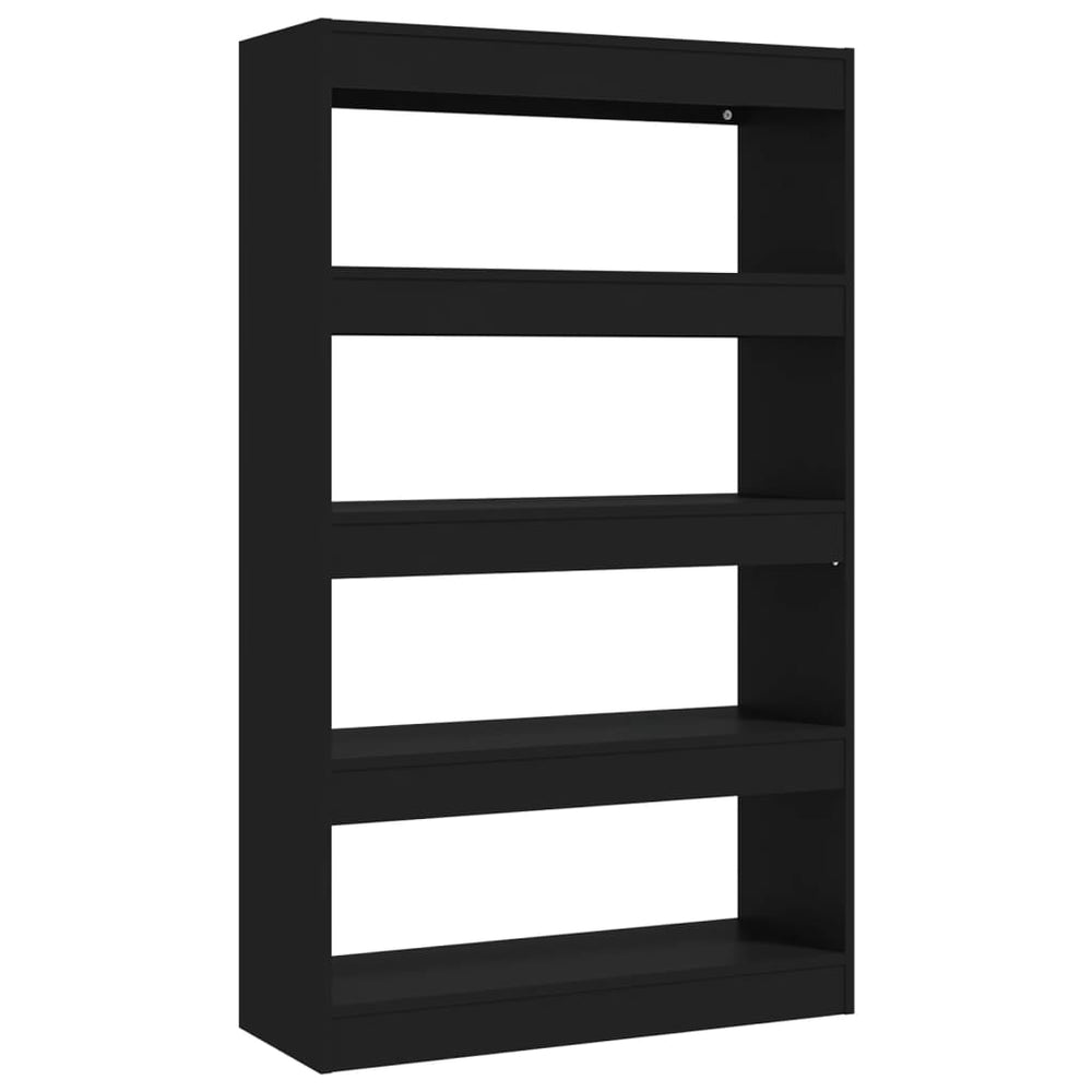 vidaXL Étagère/Séparateur de pièce noir 80x30x135 cm Aggloméré