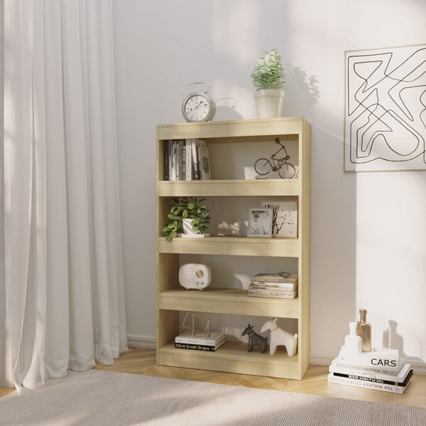 Sonoma Eiche Bücherregal/Raumteiler 80x135 cm