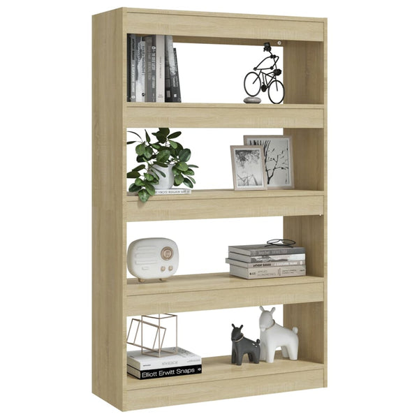 Sonoma Eiche Bücherregal/Raumteiler 80x135 cm