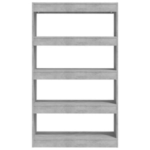 Betongraues Bücherregal Raumteiler 80x135 cm