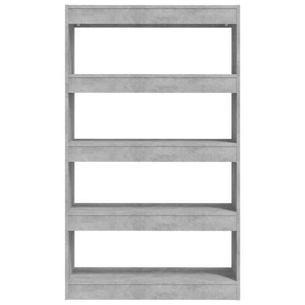 Betongraues Bücherregal Raumteiler 80x135 cm