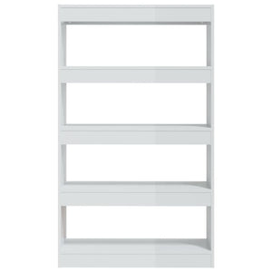 Hochglanz Bücherregal Raumteiler Weiß 80x135cm