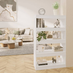Hochglanz Bücherregal Raumteiler Weiß 80x135cm