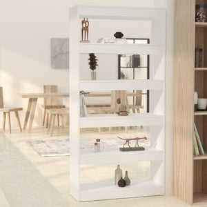 Weißes Bücherregal Raumteiler 80x166 cm
