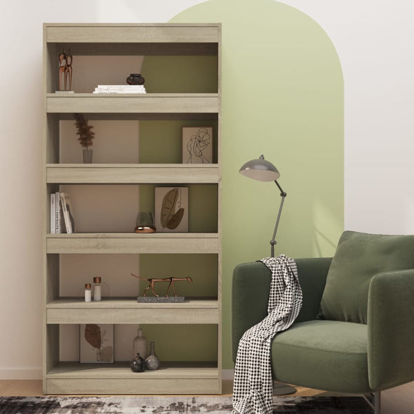 Sonoma Eiche Bücherregal Raumteiler 166cm