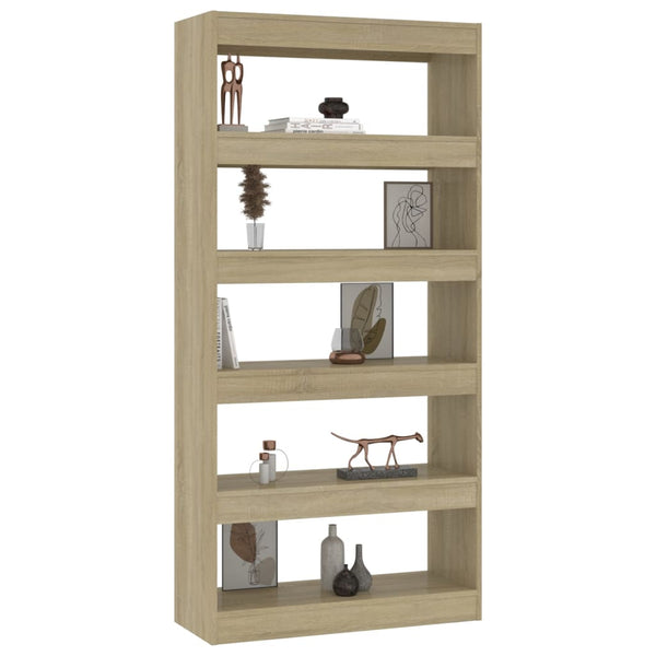 Sonoma Eiche Bücherregal Raumteiler 166cm