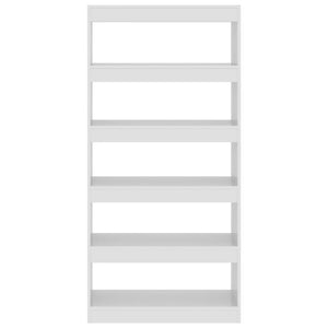 Hochglanz Bücherregal Raumteiler Weiß 166cm