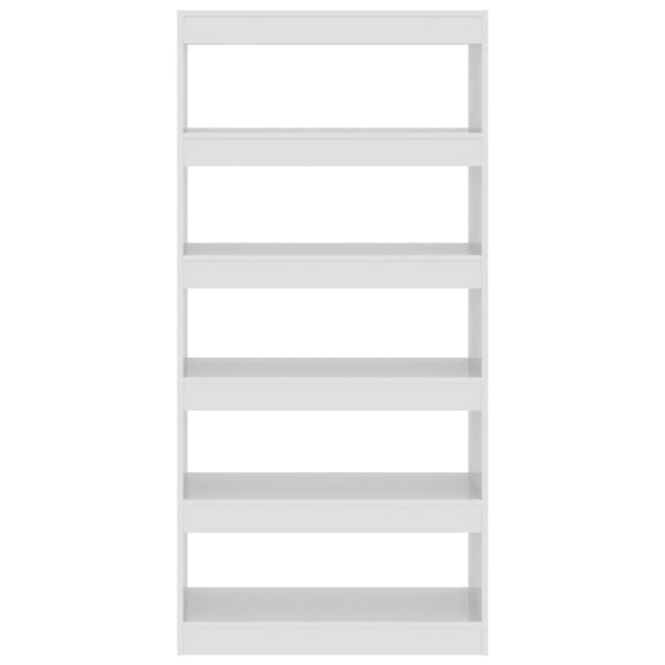 Hochglanz Bücherregal Raumteiler Weiß 166cm