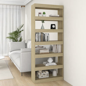 Sonoma Eiche Bücherregal Raumteiler 80x198 cm