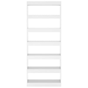 Hochglanz Bücherregal Raumteiler Weiß 198cm