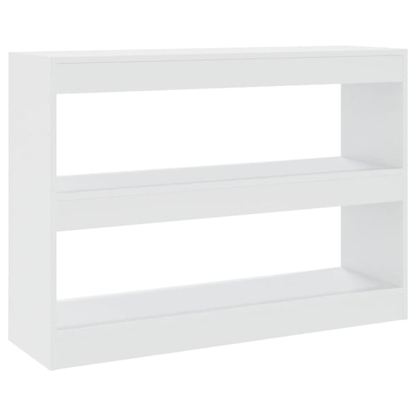 Weißes Bücherregal / Raumteiler 100x30x72 cm