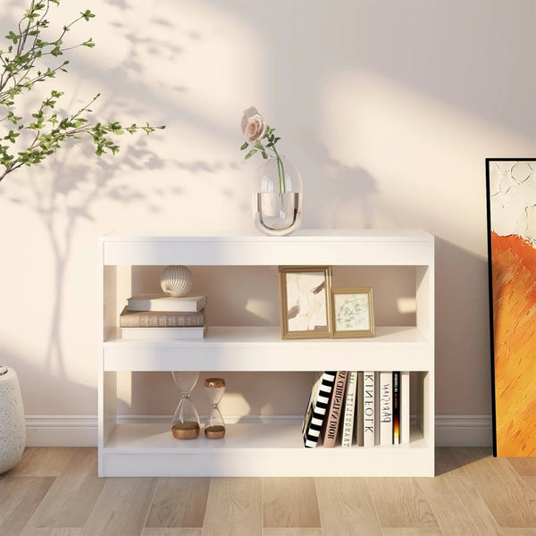 Weißes Bücherregal / Raumteiler 100x30x72 cm