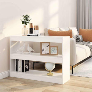 Weißes Bücherregal / Raumteiler 100x30x72 cm