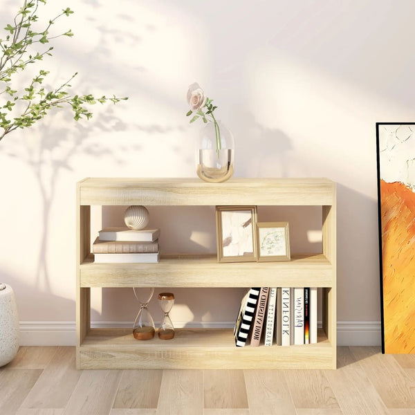 Sonoma Eiche Bücherregal Raumteiler 100x72 cm