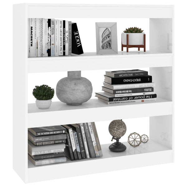 Weißes Bücherregal/Raumteiler 100x103 cm