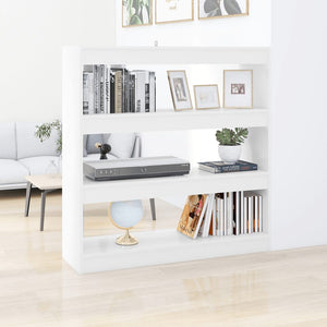 Weißes Bücherregal/Raumteiler 100x103 cm