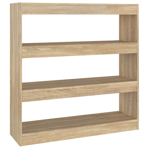 Sonoma Eiche Bücherregal Raumteiler 100cm