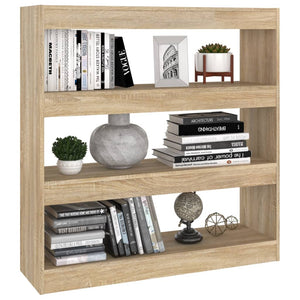 Sonoma Eiche Bücherregal Raumteiler 100cm