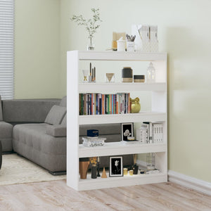 Weißes Bücherregal Raumteiler 100x135 cm