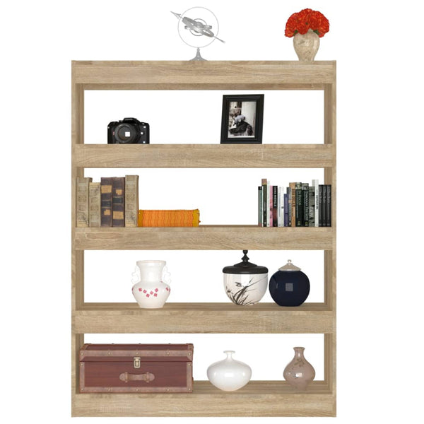 Sonoma Eiche Bücherregal Raumteiler 100x30x135cm