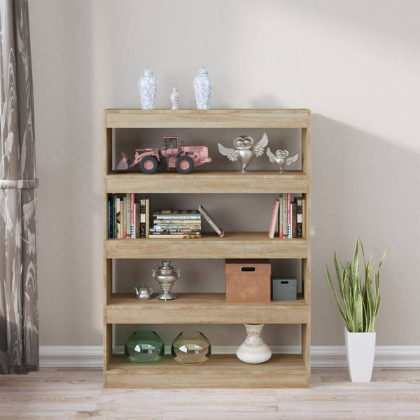 Sonoma Eiche Bücherregal Raumteiler 100x30x135cm