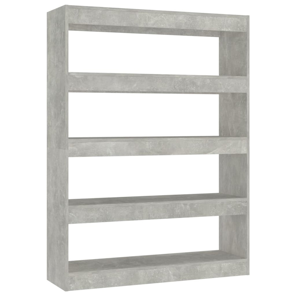 vidaXL Étagère/Séparateur de pièce Gris béton 100x30x135 cm