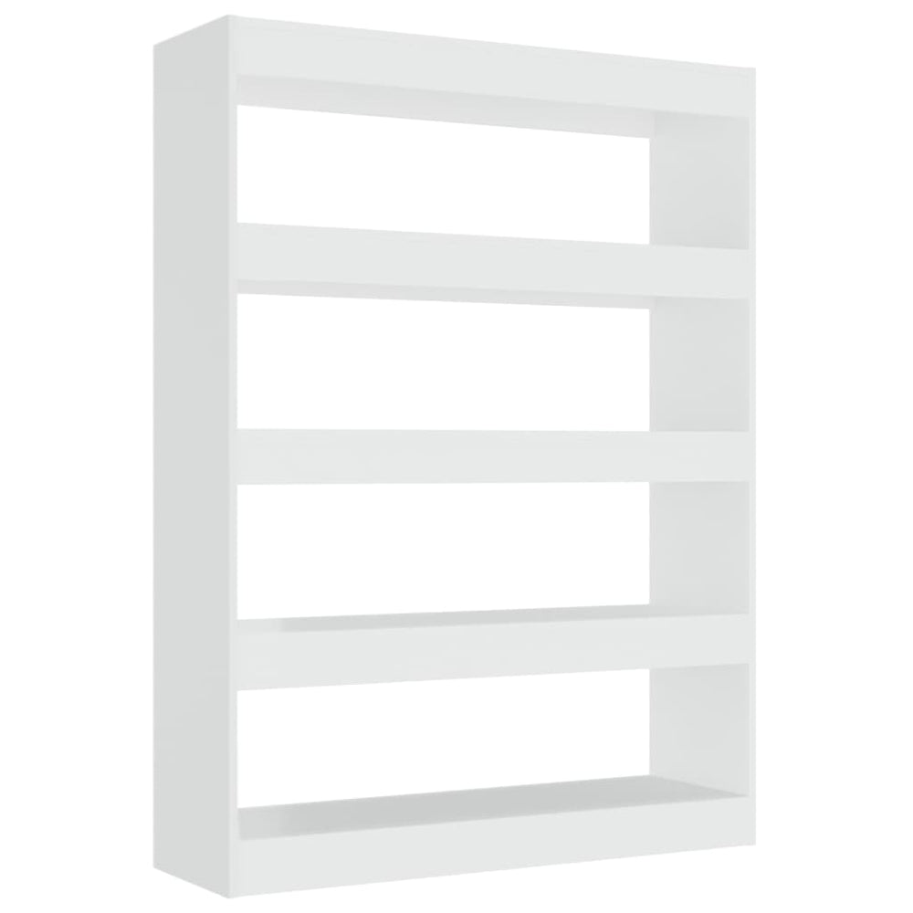 Hochglanz Bücherregal Raumteiler Weiß 100x135 cm