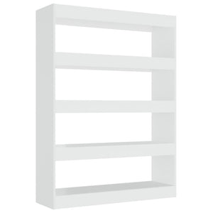 Hochglanz Bücherregal Raumteiler Weiß 100x135 cm