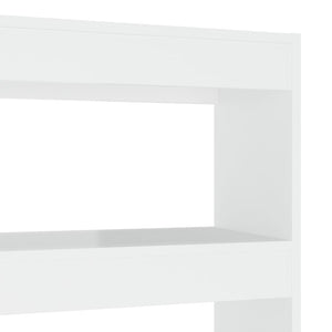 Hochglanz Bücherregal Raumteiler Weiß 100x135 cm