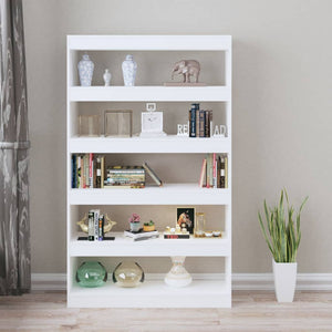 Weißes Bücherregal / Raumteiler 100x30x166 cm