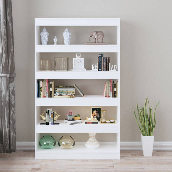 Weißes Bücherregal / Raumteiler 100x30x166 cm