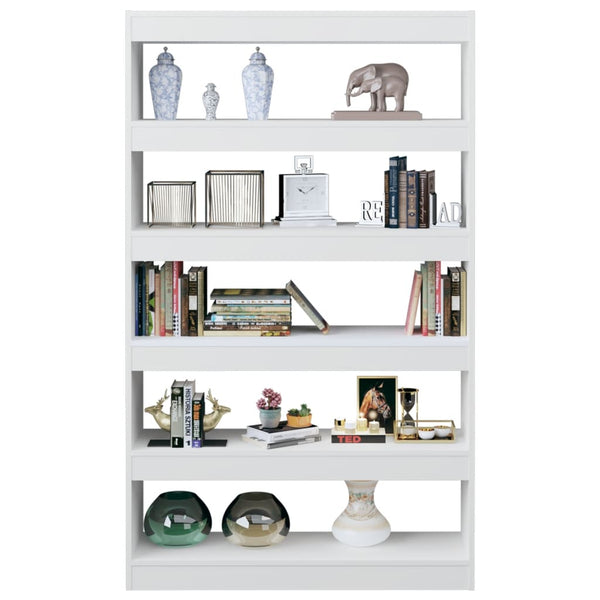 Weißes Bücherregal / Raumteiler 100x30x166 cm