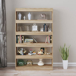 Sonoma Eiche Bücherregal Raumteiler 100x30x166 cm