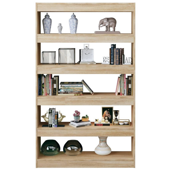 Sonoma Eiche Bücherregal Raumteiler 100x30x166 cm