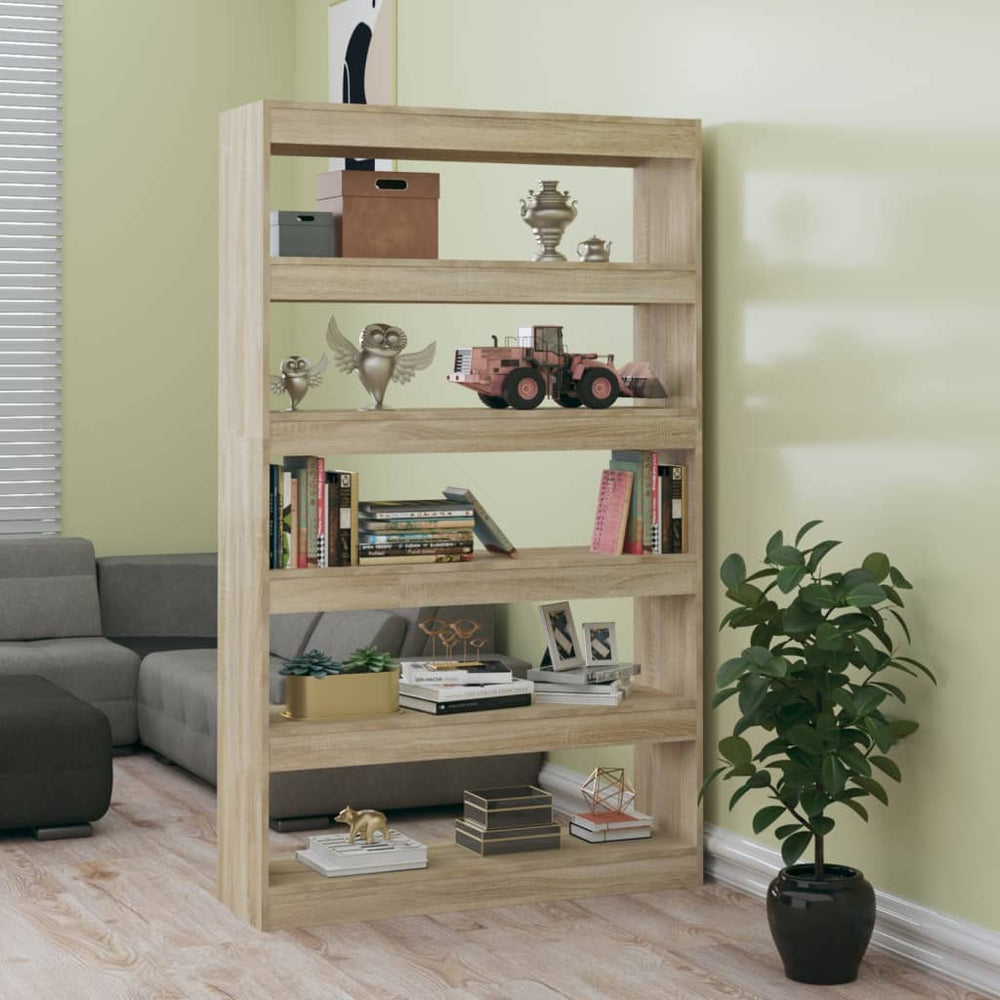 Sonoma Eiche Bücherregal Raumteiler 100x30x166 cm