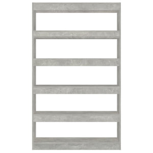 Betongraues Bücherregal 100x30x166 cm