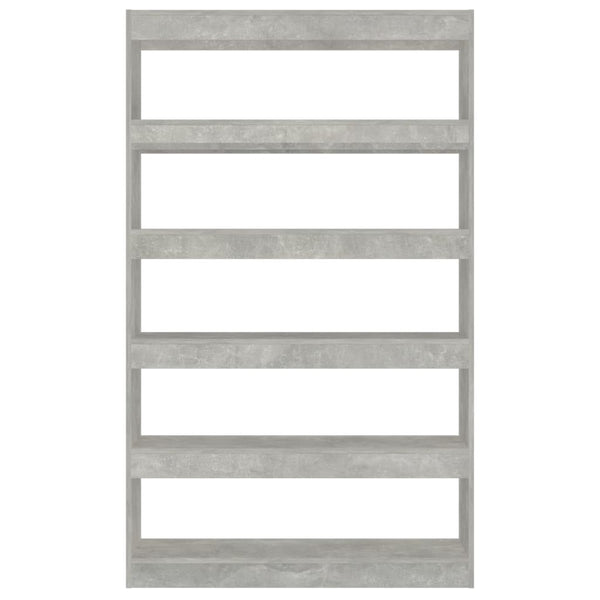Betongraues Bücherregal 100x30x166 cm