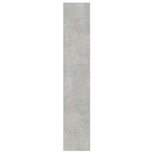 Betongraues Bücherregal 100x30x166 cm