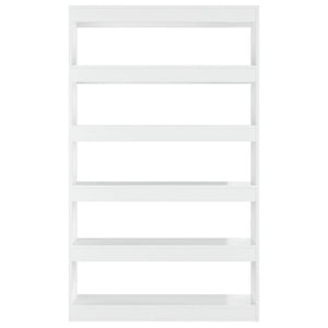 Hochglanz Bücherregal Raumteiler Weiß 100x166 cm