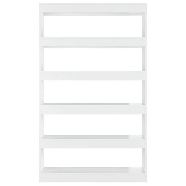 Hochglanz Bücherregal Raumteiler Weiß 100x166 cm