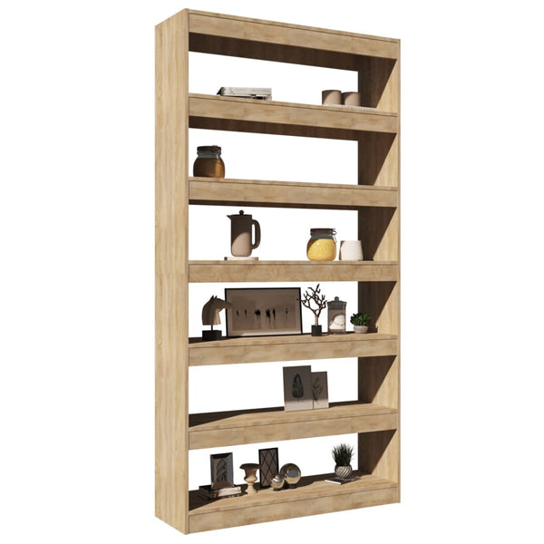 Sonoma Eiche Bücherregal Raumteiler 100x198 cm
