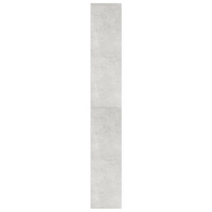 Betongraues Bücherregal 100x30x198 cm