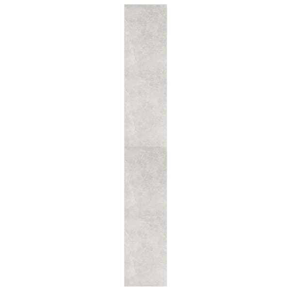 Betongraues Bücherregal 100x30x198 cm