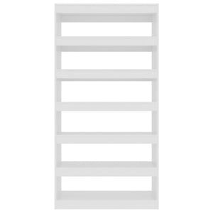 Hochglanz Bücherregal Raumteiler Weiß 100x30x198cm