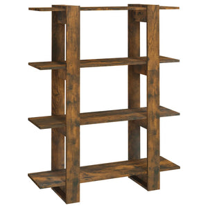 Bücherregal/Raumteiler Räuchereiche 100x30x123,5 cm