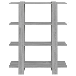 Bücherregal Raumteiler Grau Sonoma 100 cm