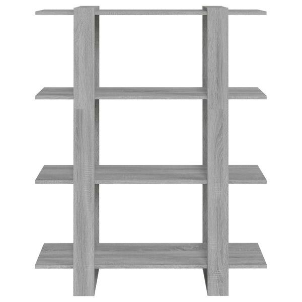 Bücherregal Raumteiler Grau Sonoma 100 cm