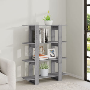 Bücherregal Raumteiler Grau Sonoma 100 cm